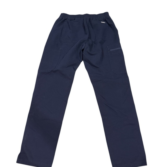 Figs Men's Dark Blue Joggers with Gray Drawstring - Picture 3 of 3